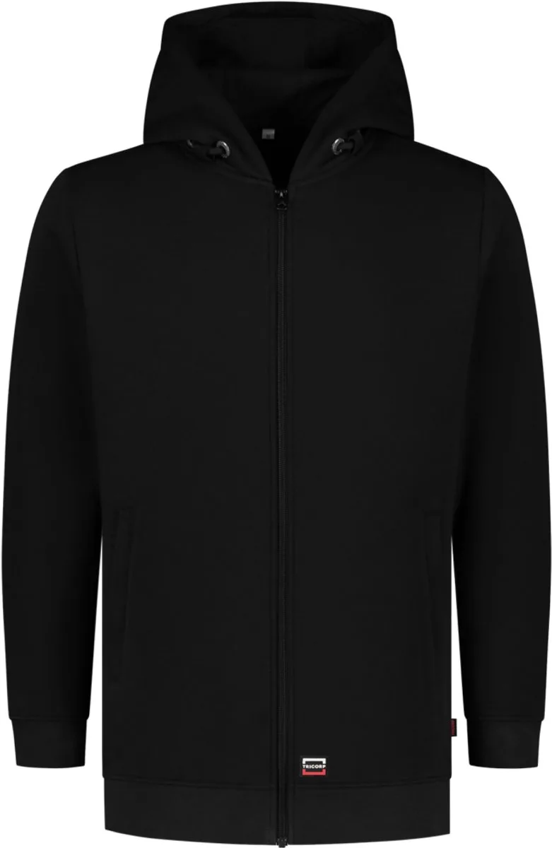 Tricorp 301014 Sweatvest Capuchon 60°C Wasbaar - Zwart by Tricorp, Black, 5XL – product image
