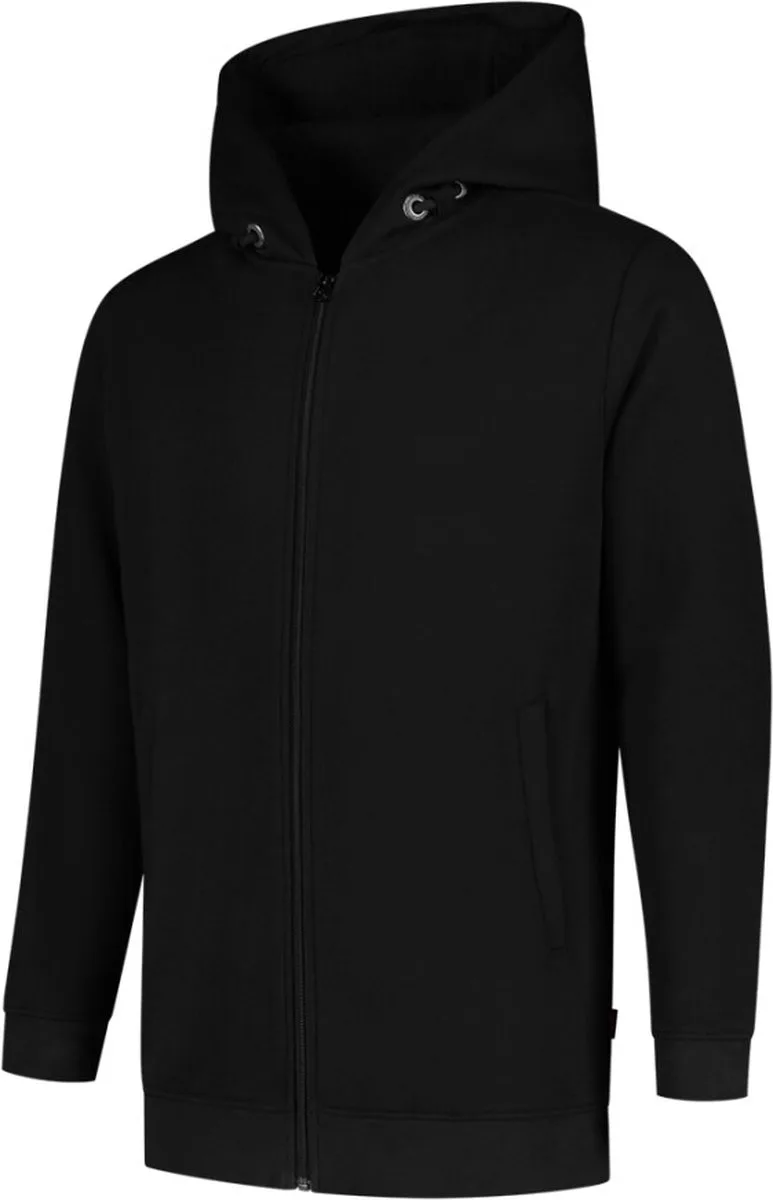 Tricorp 301014 Sweatvest Capuchon 60°C Wasbaar - Zwart van Tricorp, Zwart, L – productafbeelding