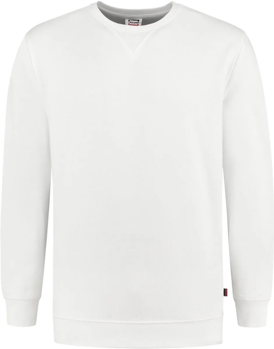 Tricorp 301015 Sweater 60°C Wasbaar - Wit van Tricorp, Wit, XXL – productafbeelding