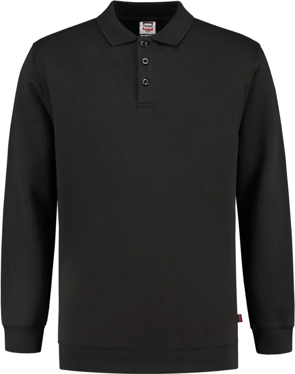 Tricorp 301016 Polosweater Boord 60°C Wasbaar - Zwart by Tricorp, Black, XL – product image