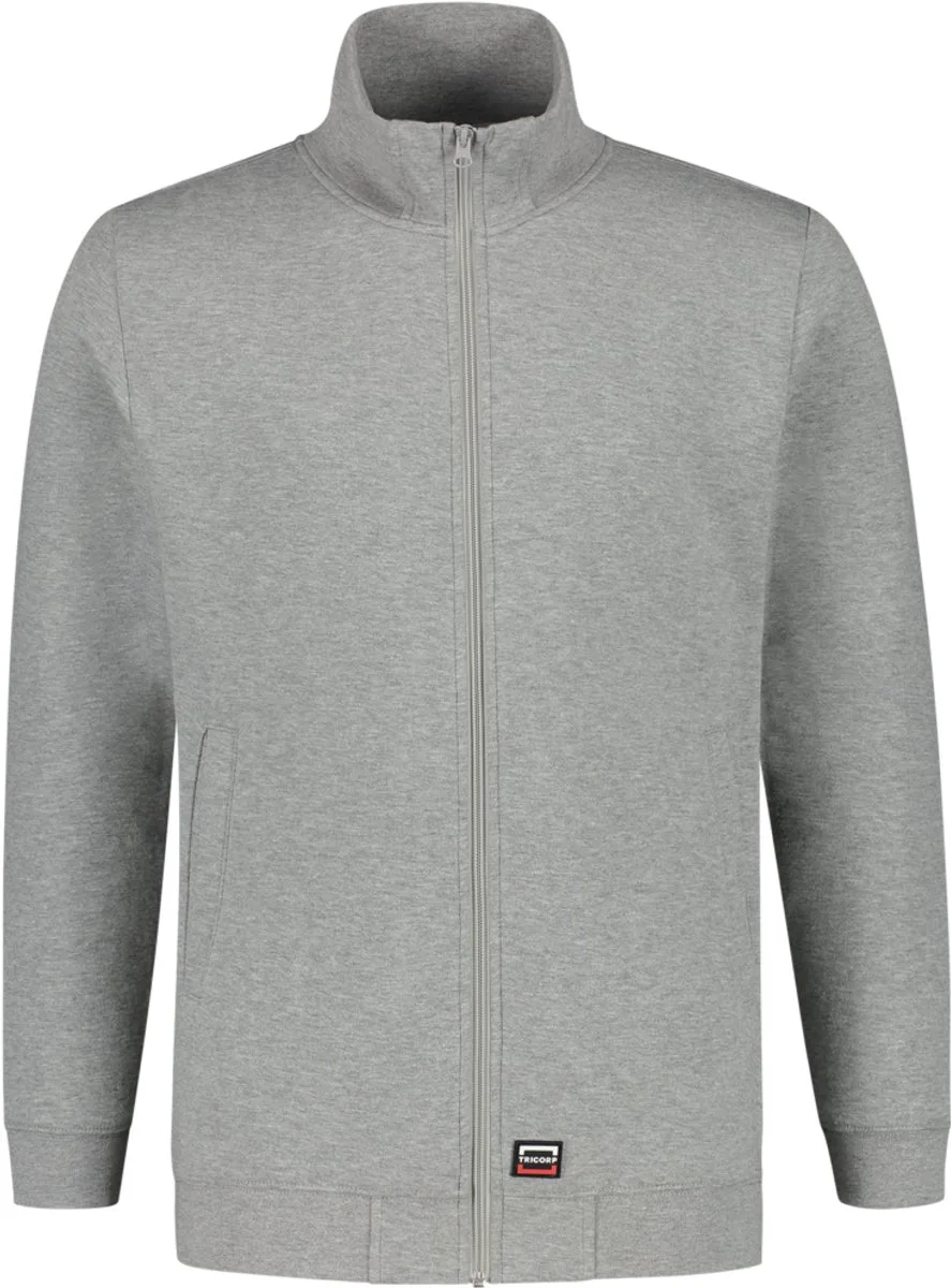 Tricorp 301017 Sweatvest 60°C Wasbaar - Grijsmelange van Tricorp, Grijsmelange, L – productafbeelding