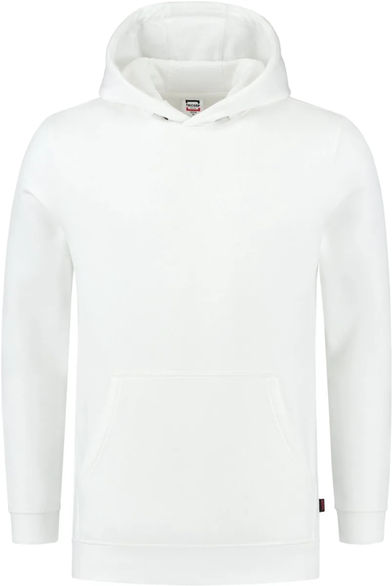 Tricorp 301019 Sweater Capuchon 60°C Wasbaar - Wit van Tricorp, Wit, XXL – productafbeelding