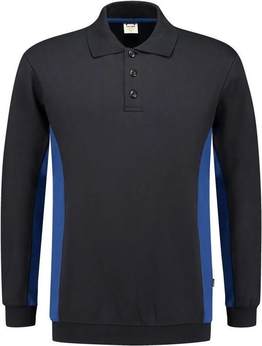 Tricorp 302003 Polosweater Bicolor - Marineblauw/Koningsblauw van Tricorp, Marineblauw, Koningsblauw, XL – productafbeelding