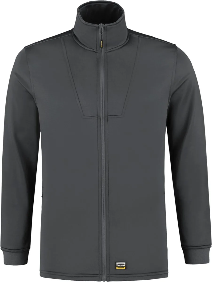 Tricorp 302010 Fleece Vest Interlock - Donkergrijs van Tricorp, Donkergrijs, L – productafbeelding