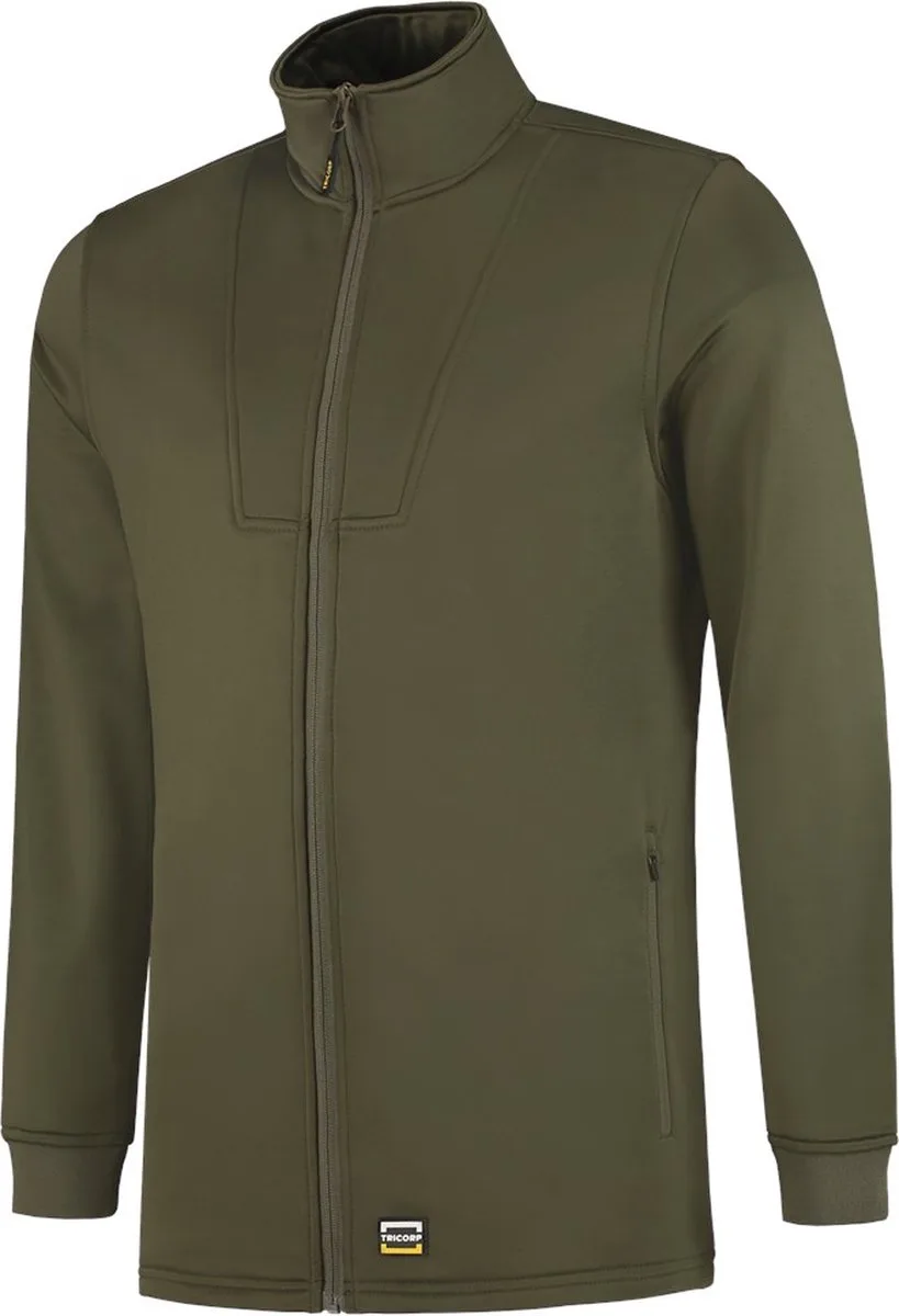 Tricorp 302010 Fleece Vest Interlock - Legergroen van Tricorp, Legergroen, M – productafbeelding