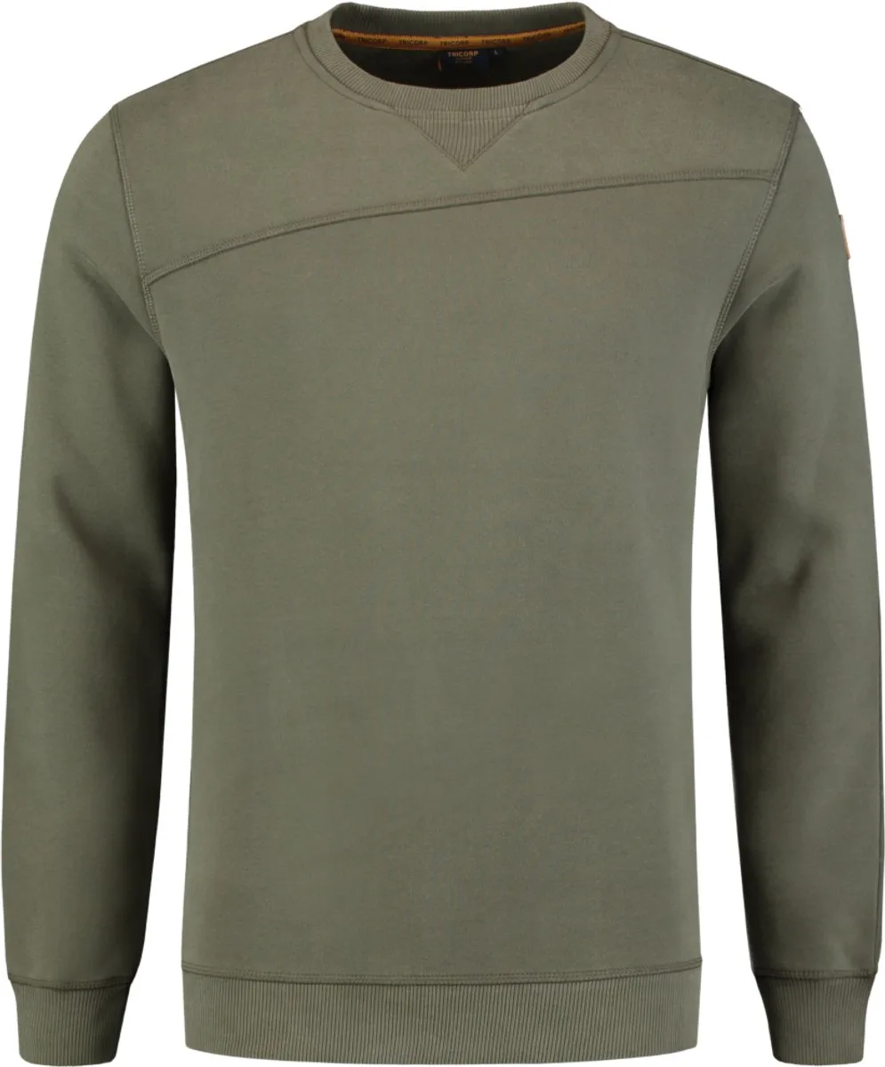 Tricorp 304005 Sweater Premium - Legergroen van Tricorp, Legergroen, 4XL – productafbeelding