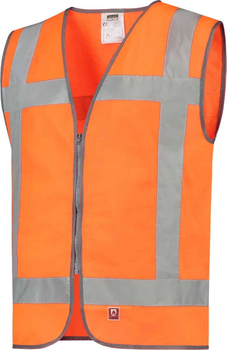 Veiligheidsvest RWS Vlamvertragend 453017 - XL-XXL de Tricorp, Fluo Oranje – image du produit