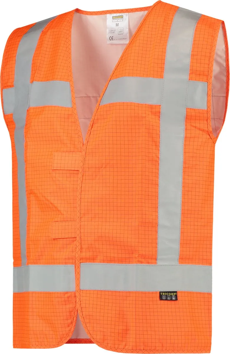 Veiligheidsvest RWS Vlamvertragend Antistatisch 453018 - XS-S de Tricorp, Fluo Oranje – image du produit