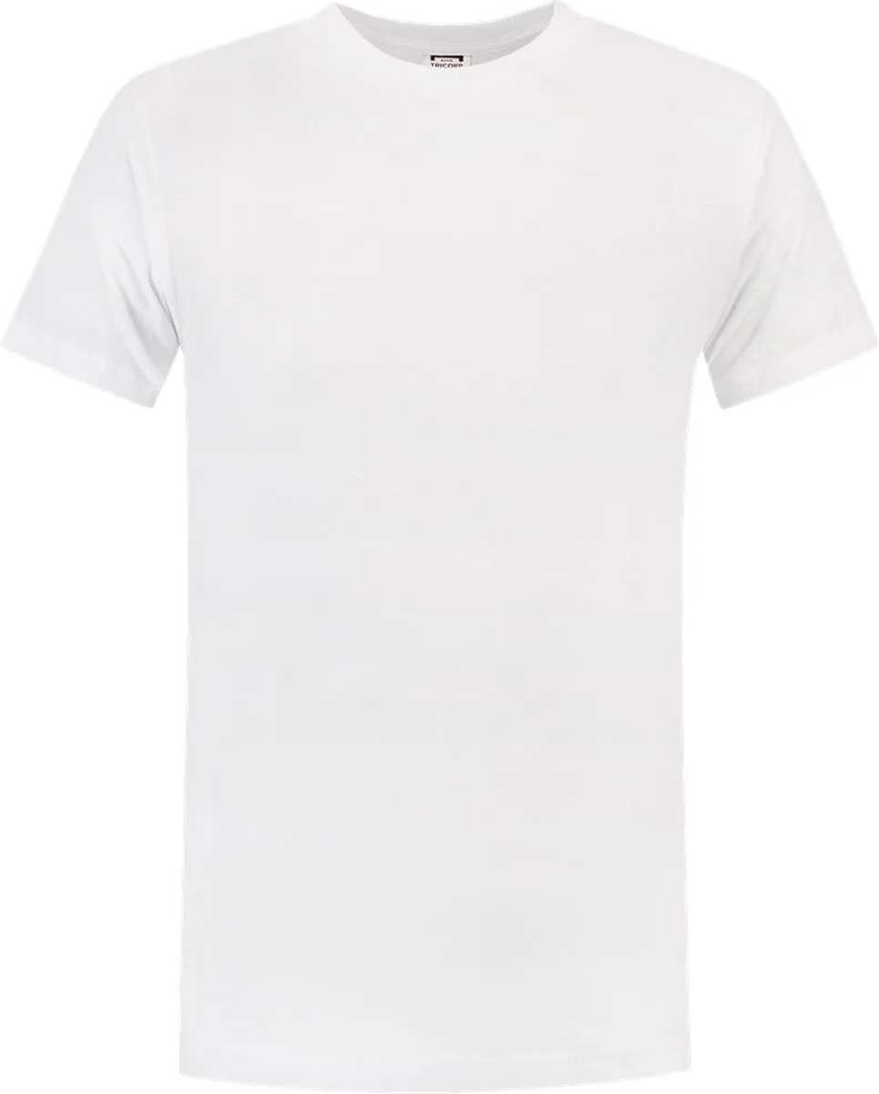 Werk T-shirt - T190 - Korte mouw - Wit de Tricorp, Blanc, XL – image du produit