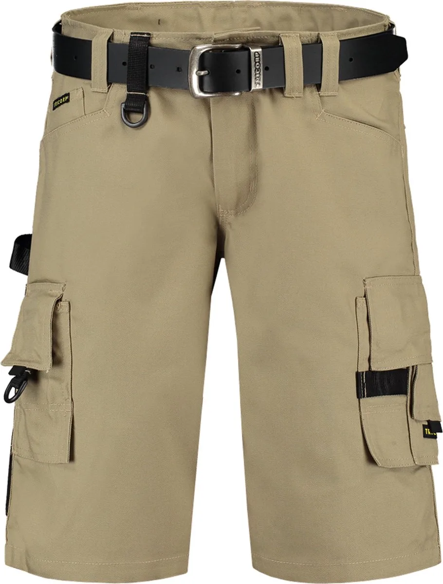 Werkbroek Canvas kort 502006 Khaki van Tricorp, Khaki, 62 – productafbeelding