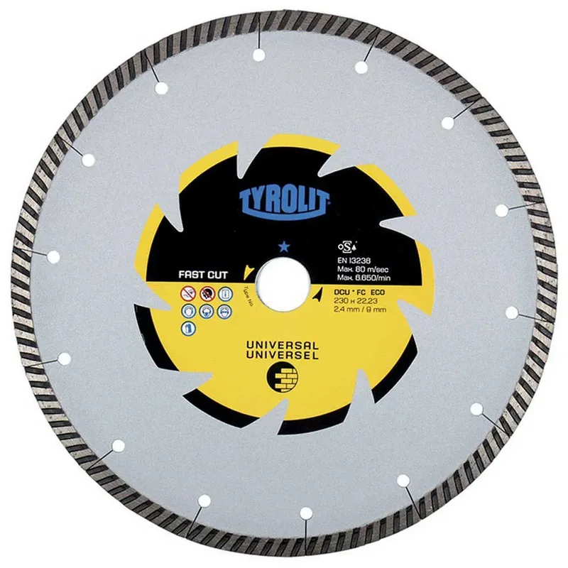Dcub2-fc C3r Diamantdoorslijpschijf 230x2.4x22.23 van Tyrolit – productafbeelding