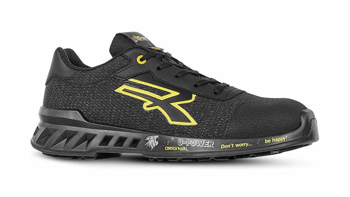 FRANK ESD S1P SRC - LAGE SCHOEN de U-Power, Noir, Jaune, 43 – image du produit