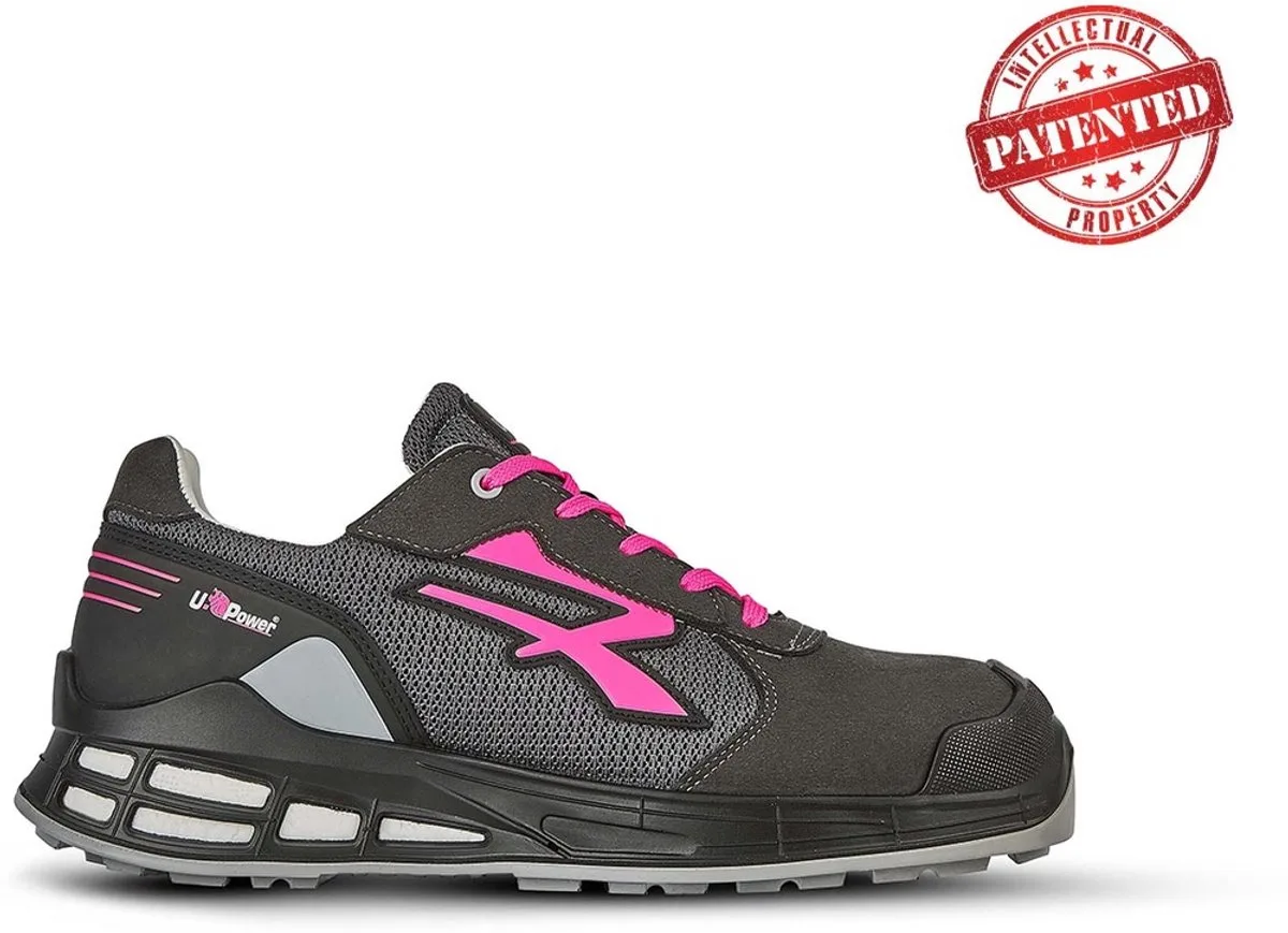 Veiligheidsit-schoenen / Halb-schoenen Ivy Esd S1P Src RN20126 de U-Power, Gris, Rose – image du produit