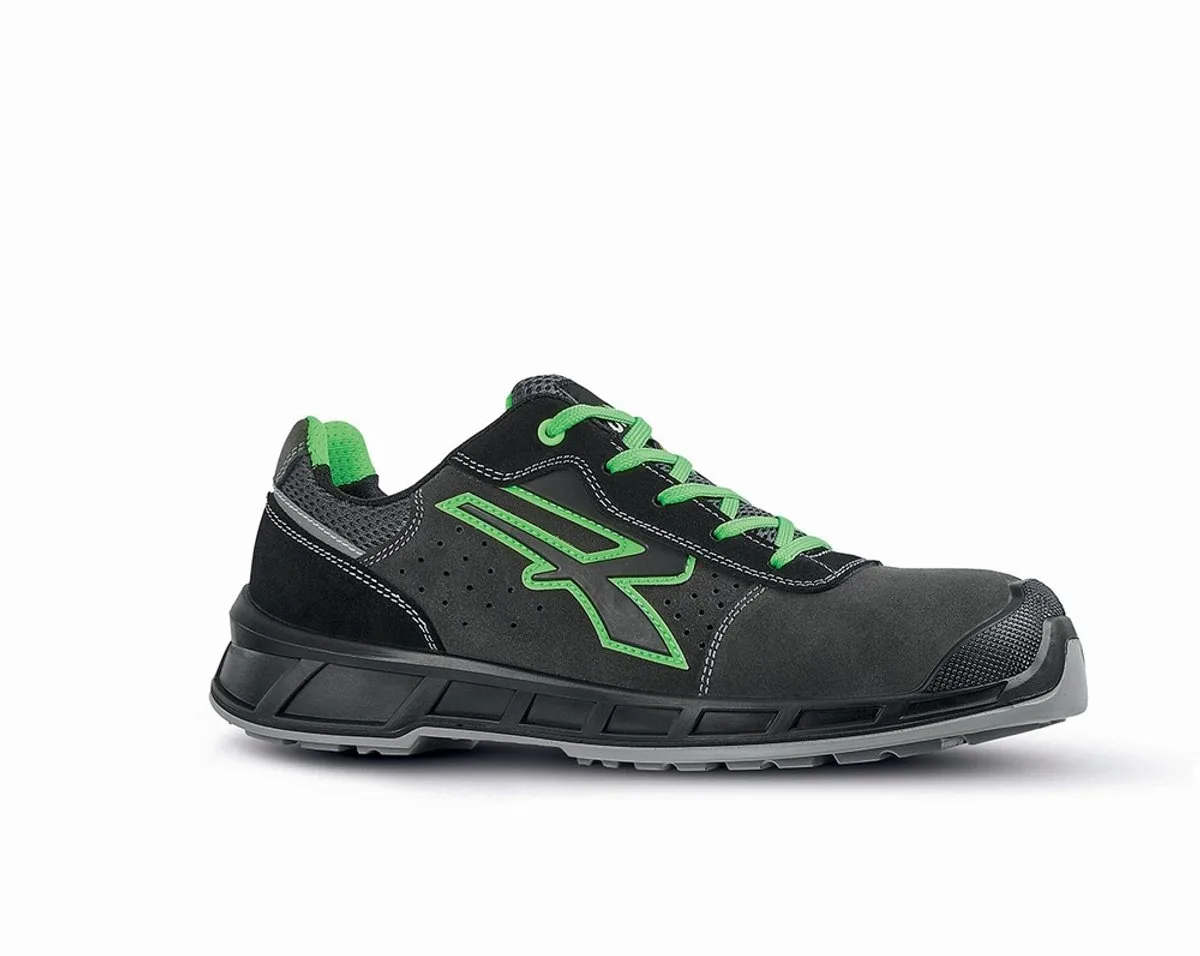 Veiligheidsit-schoenen / Halb-schoenen Taylor Esd S1P Src RK20016 van U-Power, Zwart, Groen – productafbeelding