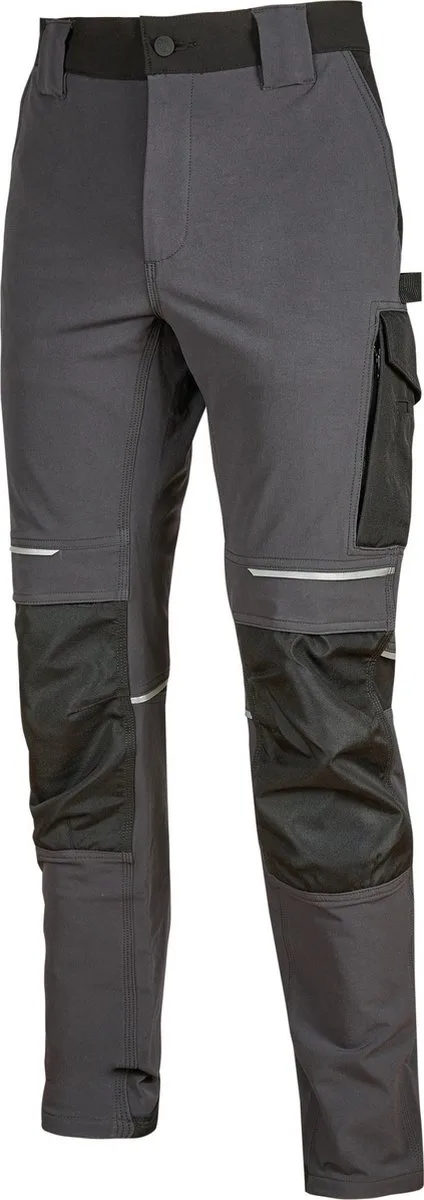 werkbroek 4-way stretch Atom von U-Power, Anthrazit – Produktbild