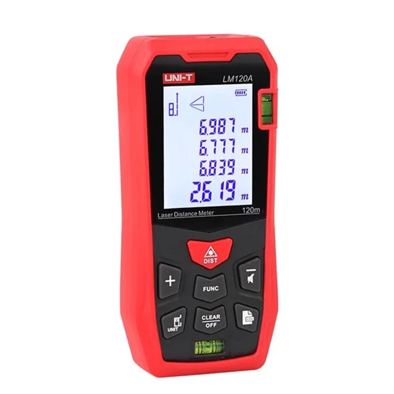 Laser afstandsmeter - Laser meter - 120 meter bereik - Met alle meetopties - Professionele laserafstandsmeter van UNI-T – productafbeelding