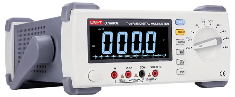 UT8803E Tisch-Multimeter digital, analog mit Bildschirmhintergrundbeleuchtung, Durchgangsprüfung, Kapazitätsmessung, Momentanwertspeicher CAT II 600 V von UNI-T – Produktbild 2 von 2
