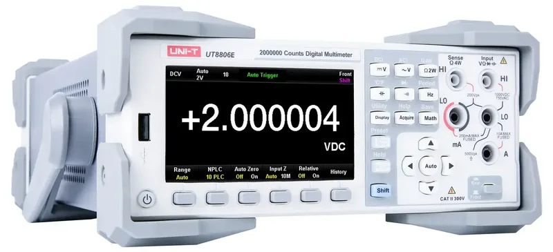 UT8806E Tisch-Multimeter digital Strahlwassergeschützt (IP65) CAT I 1000 V, CAT II 300 V Anzeige (Counts): 2000000 by UNI-T – product image 2 of 2
