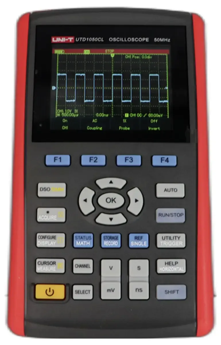 UTD1025CL Digital-Oszilloskop 25 MHz 200 MSa/s 12 kpts 8 Bit Multimeter-Funktionen 1 St. fra UNI-T – produktbillede 1 af 2