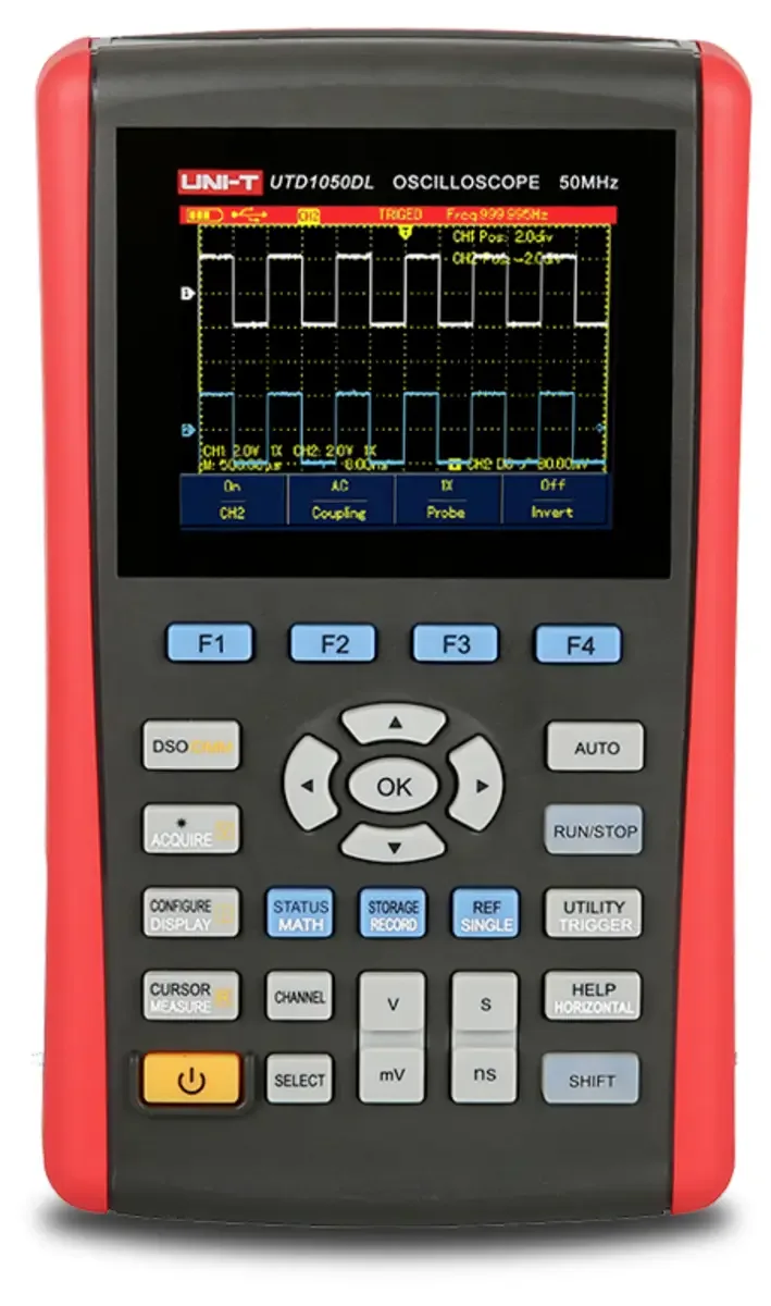 UTD1050DL Digital-Oszilloskop 50 MHz 250 MSa/s 12 kpts 8 Bit Multimeter-Funktionen 1 St. de UNI-T – image du produit 1 sur 2