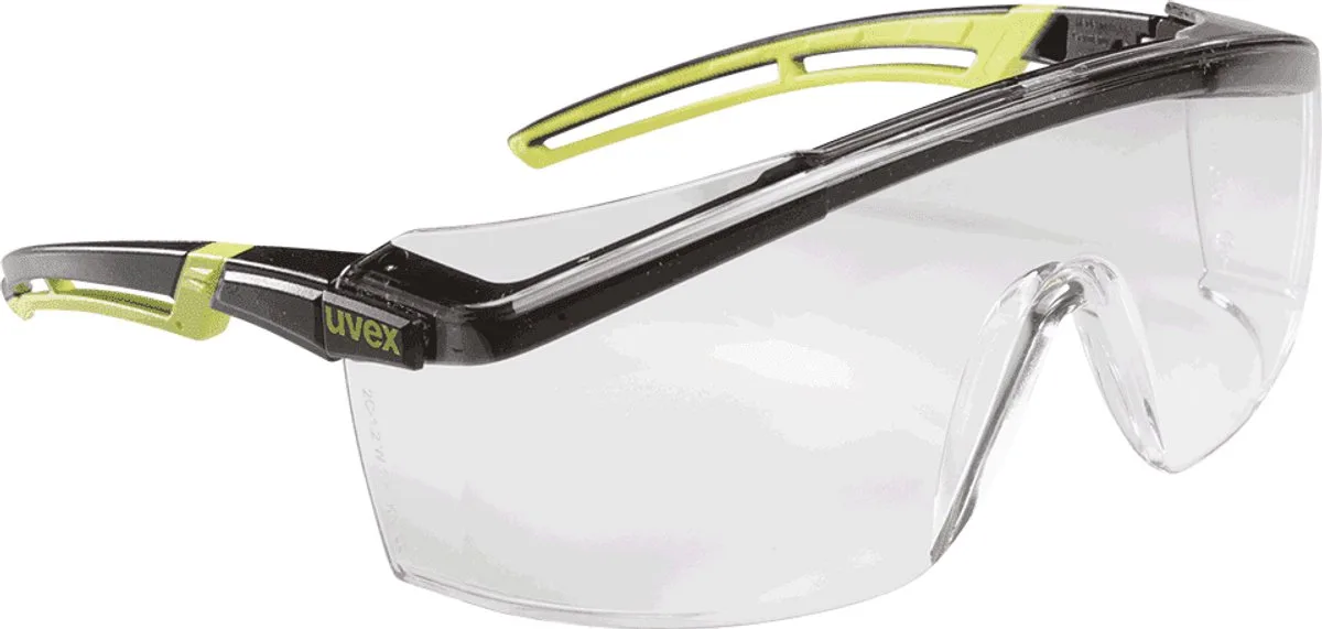 astrospec 2.0 9164-285 veiligheidsbril van Uvex, Zwart, Groen – productafbeelding