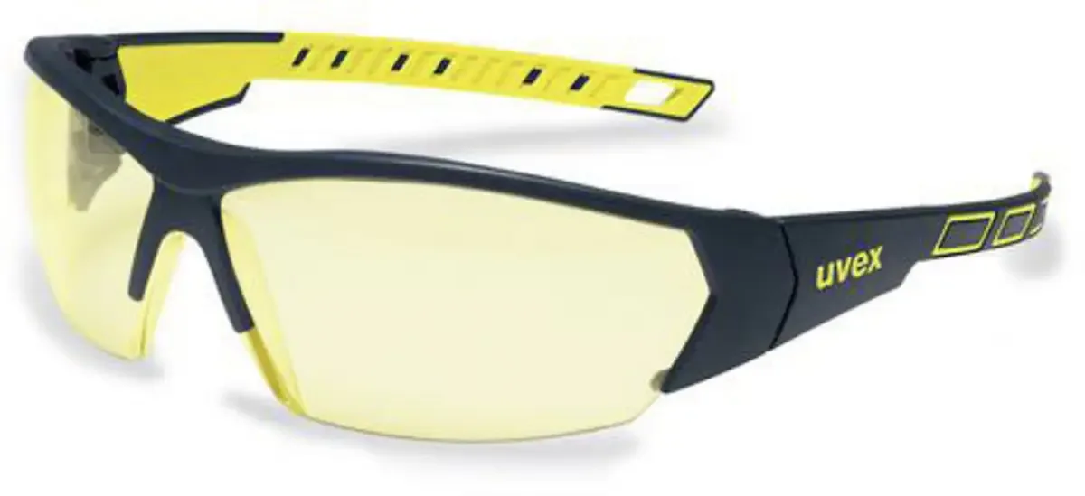 i-works 9194365 Veiligheidsbril Incl. UV-bescherming Antraciet, Geel by Uvex, Anthracite, Yellow – product image