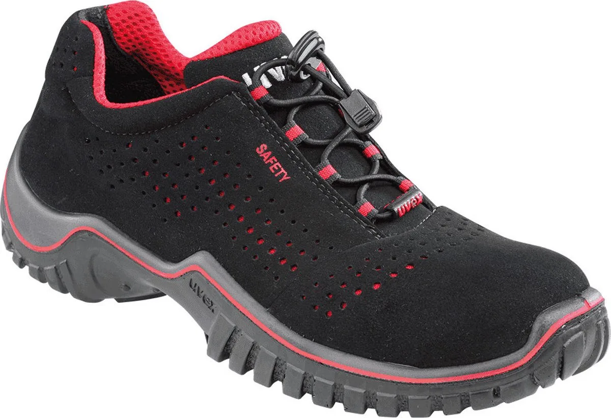 Motion Style ESD werkschoen - S1 - zwart/rood von Uvex, Schwarz, 45 – Produktbild