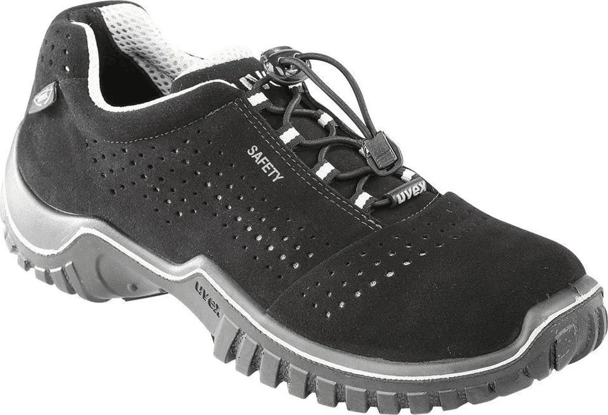 Motion Style ESD werkschoen - S1 - zwart/zilver von Uvex, Schwarz, 38 – Produktbild