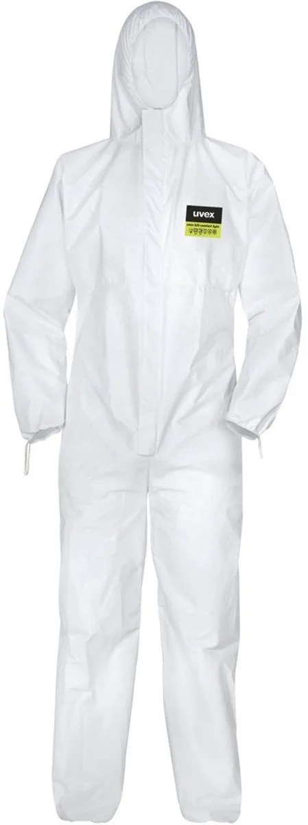 Overall 5/6 Comfort Light 7662 Wit van Uvex, Wit – productafbeelding