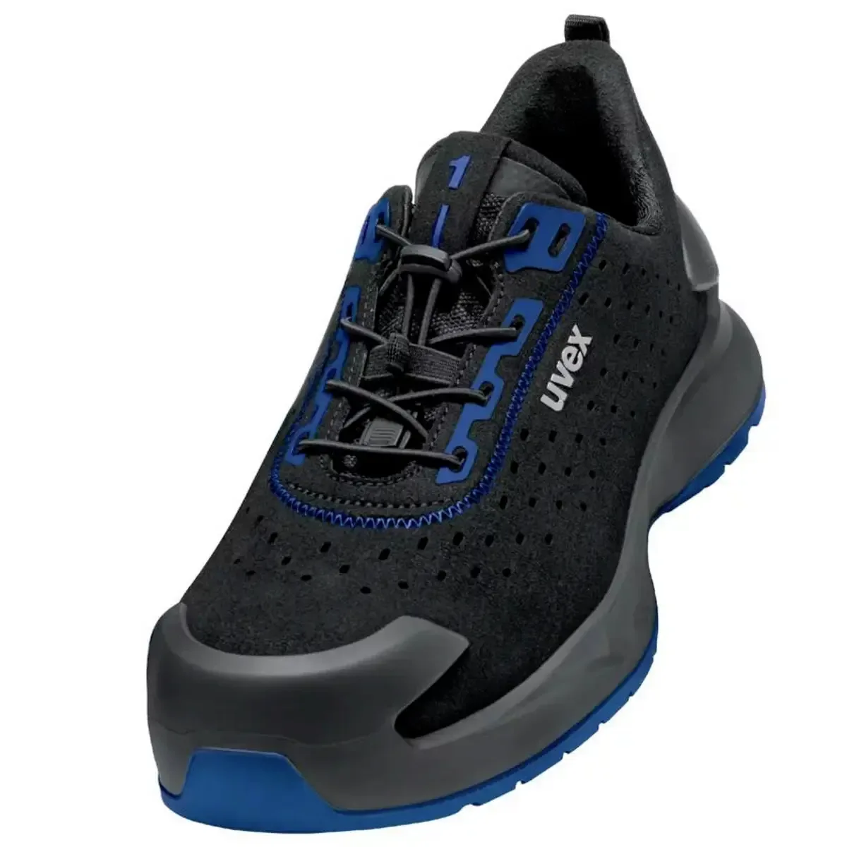 S1 PUR W11 6813847 Lage veiligheidsschoenen S1 Schoenmaat (EU): 47 Zwart, Blauw 1 paar de Uvex, Noir, Bleu – image du produit