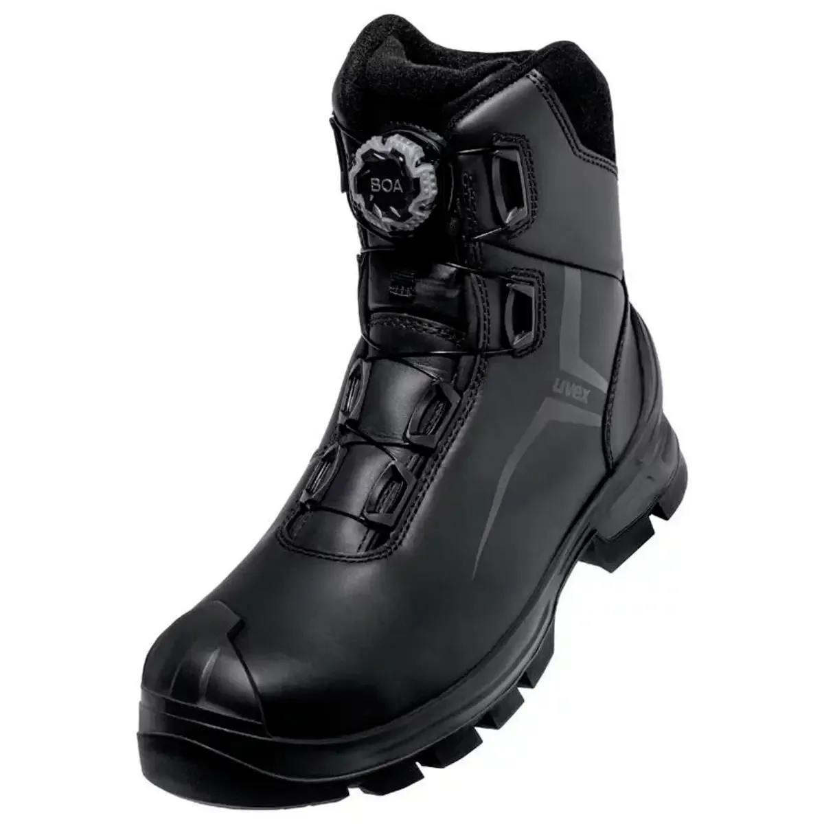 S3L BOA PU/GU W12 6536339 Chaussures montantes de sécurité S3L Pointure (EU): 39 noir 1 paire(s) de Uvex, Noir – image du produit