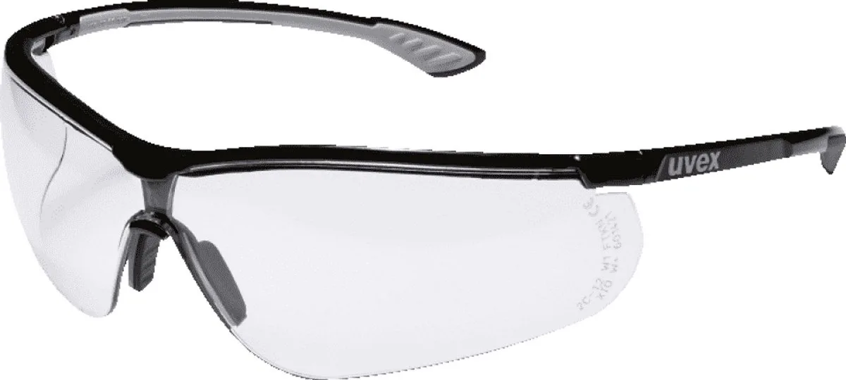 sportstyle 9193-080 veiligheidsbril van Uvex, Zwart, Grijs – productafbeelding