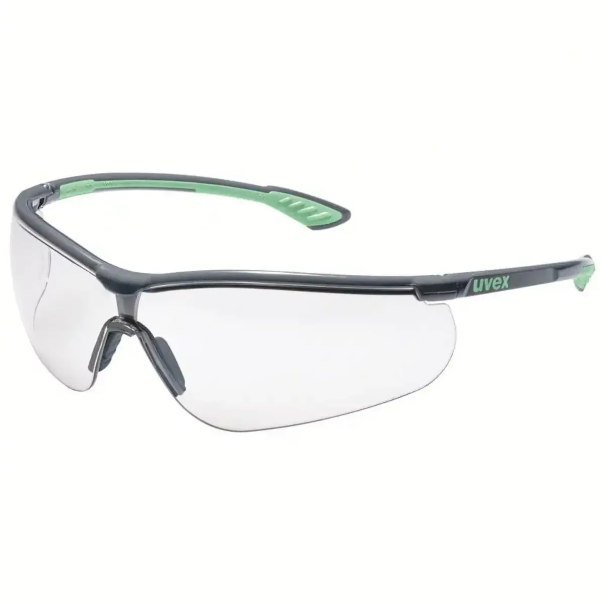 sportstyle planet 9193395 Veiligheidsbril Incl. UV-bescherming Grijs, Groen EN 166:2001, EN 170:2002 de Uvex, Gris, Vert – image du produit