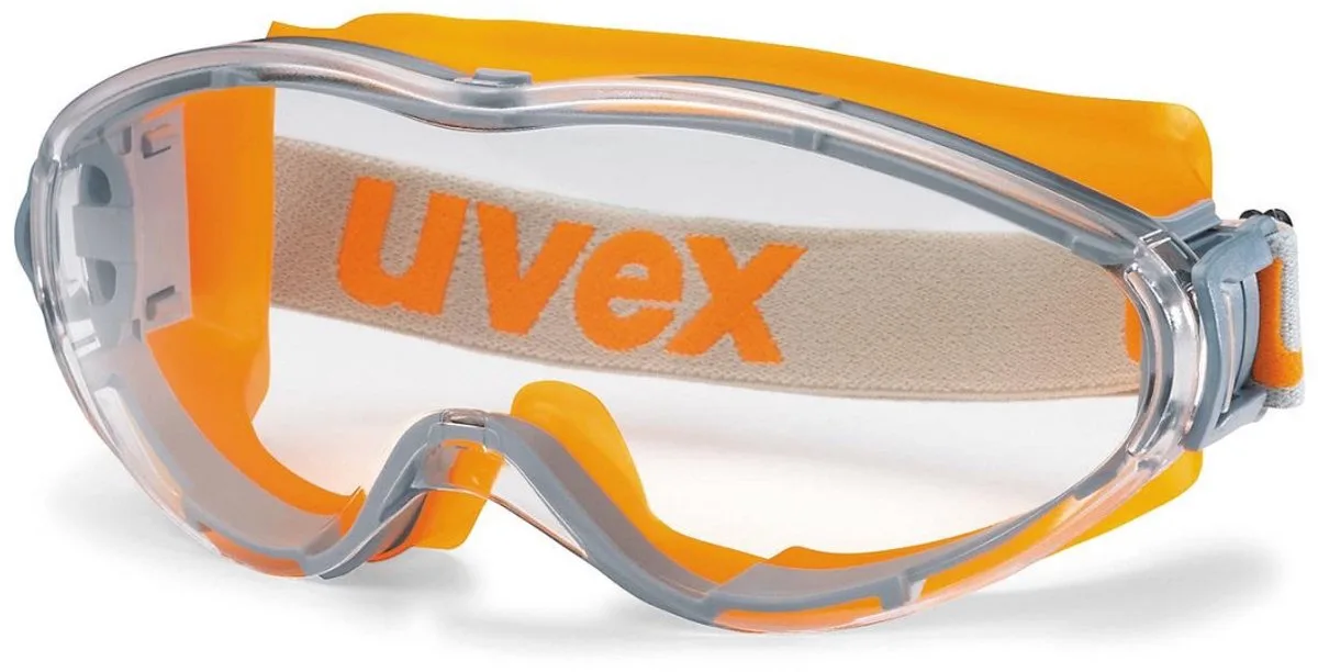Ultrasonic 9302245 Ruimzichtbril Grijs Din En 166-1 Din En 170 van Uvex, Oranje – productafbeelding
