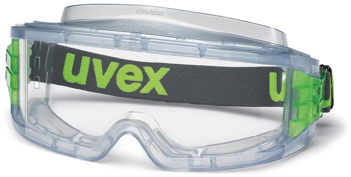 ultravision 9301-714 ruimzichtbril van Uvex, Groen, Transparant – productafbeelding