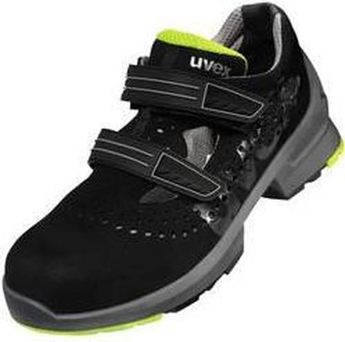 uvex 1 8542844 Veiligheidsandalen S1 Schoenmaat (EU): 44 1 paar van Uvex, Zwart – productafbeelding