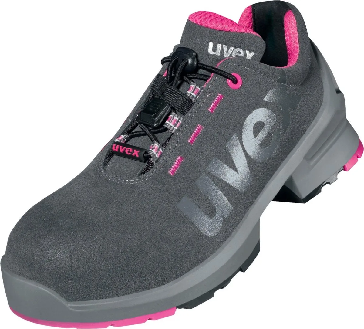 Uvex 1 Dames Halb-schoenen S2 85628 Grijs, Roze (85628) från Uvex, Rosa – produktbild