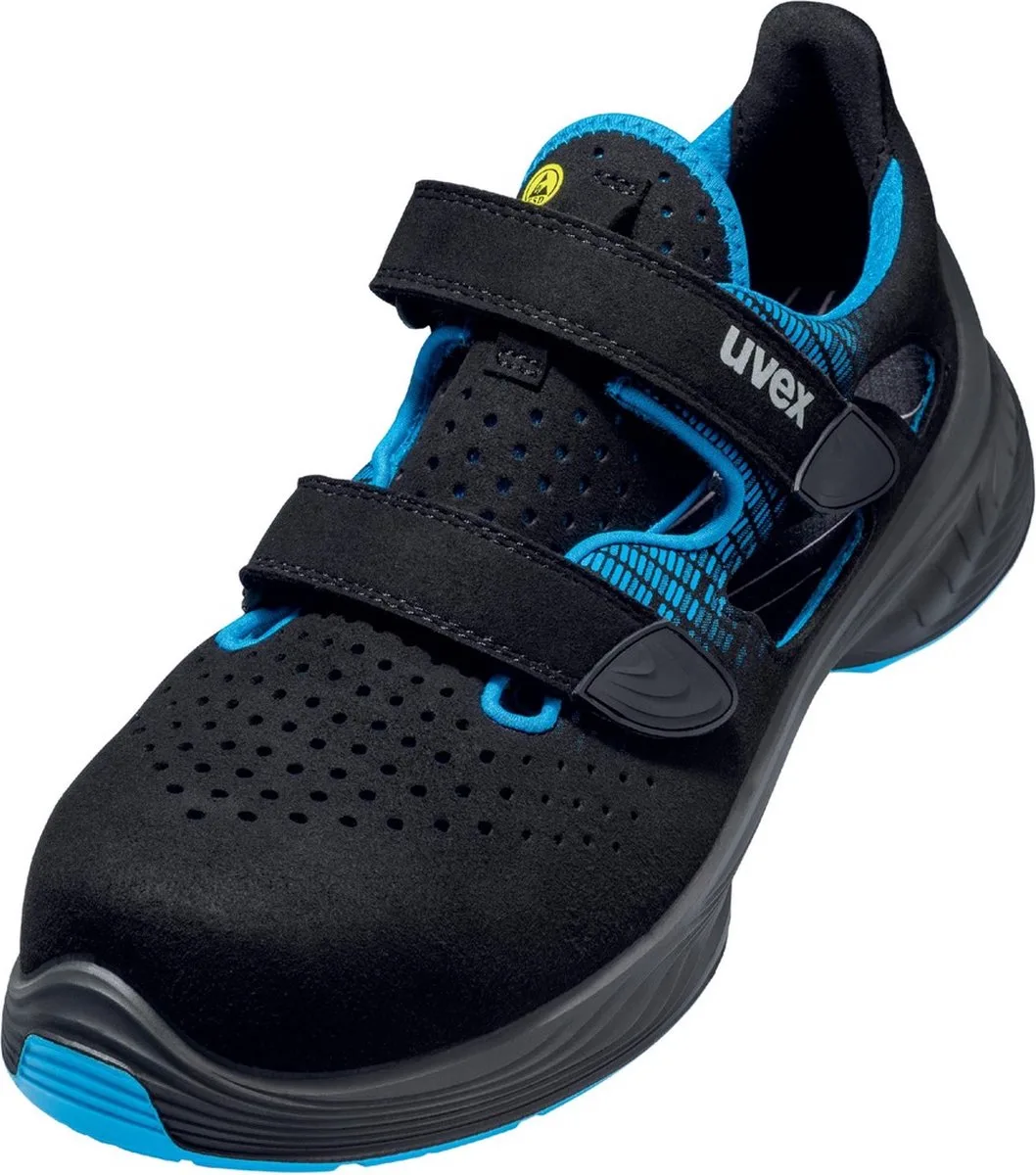 uvex 1 G2 6828944 Veiligheidsandalen S1 Schoenmaat (EU): 44 Blauw, Zwart 1 paar van Uvex, Blauw, Zwart – productafbeelding