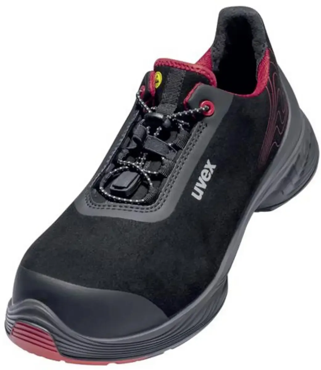 uvex 1 G2 6838240 Lage veiligheidsschoenen ESD S3 Schoenmaat (EU): 40 1 paar von Uvex, Rot, Schwarz – Produktbild
