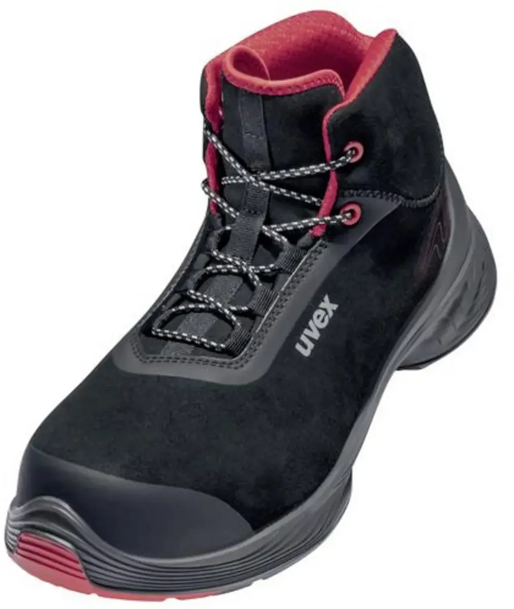 uvex 1 G2 6839247 Hoge veiligheidsschoenen ESD S3 Schoenmaat (EU): 47 1 paar de Uvex, Rouge, Noir – image du produit