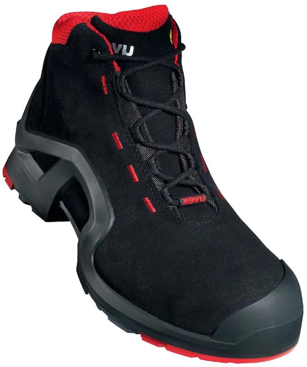 Uvex 1 Hoog 8517.2 S3 - Zwart/Rood van Uvex, Zwart, Rood, 46 – productafbeelding