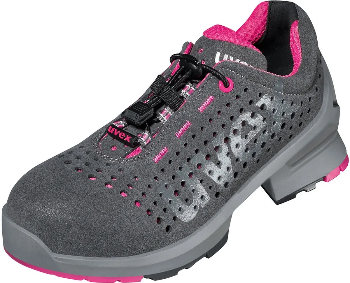 Uvex 1 Ladies S1 Geperforeerd 85618 - Grijs/Roze van Uvex, Grijs, Roze, 42 – productafbeelding
