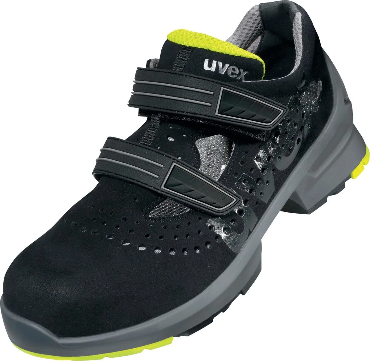 Uvex 1 paar sandalen S1 85428 zwart, geel (85428) von Uvex, Schwarz – Produktbild