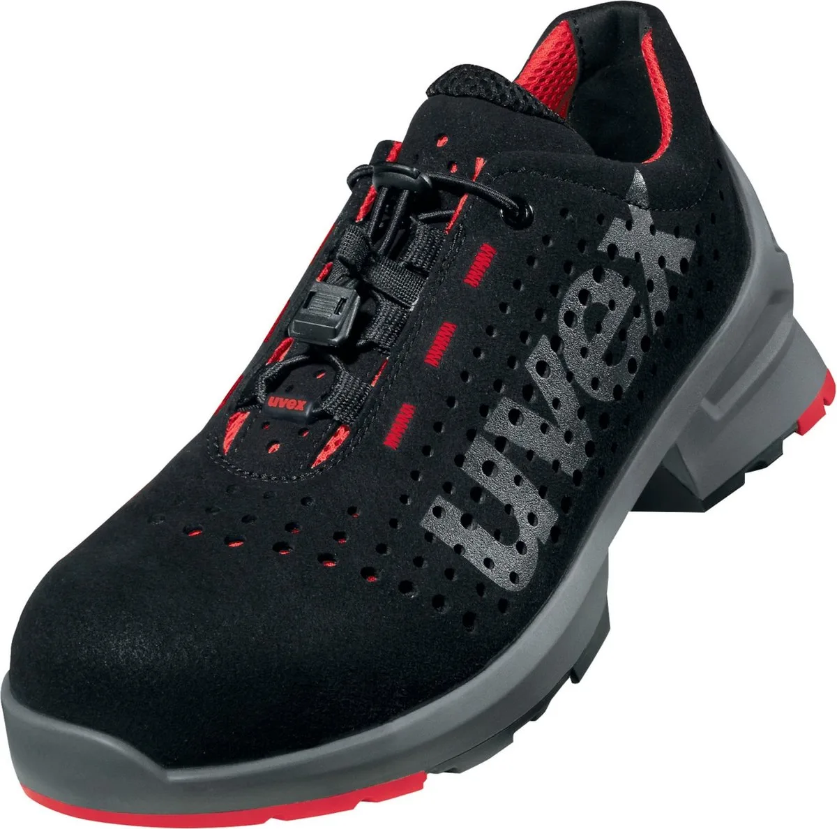 Uvex 1 paaralb-schoenen S1 85468 Zwart, Rood (85468) de Uvex, Noir – image du produit