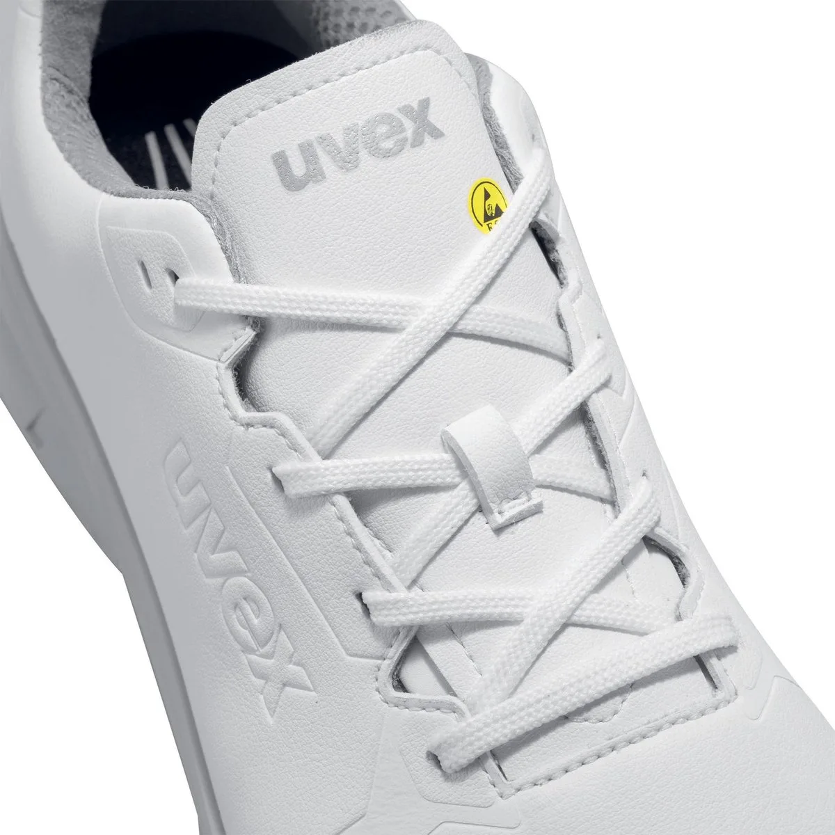 Halbschuhe 1 sport white S3 weiß Weite 12 Gr. 44 von Uvex, Weiß – Produktbild