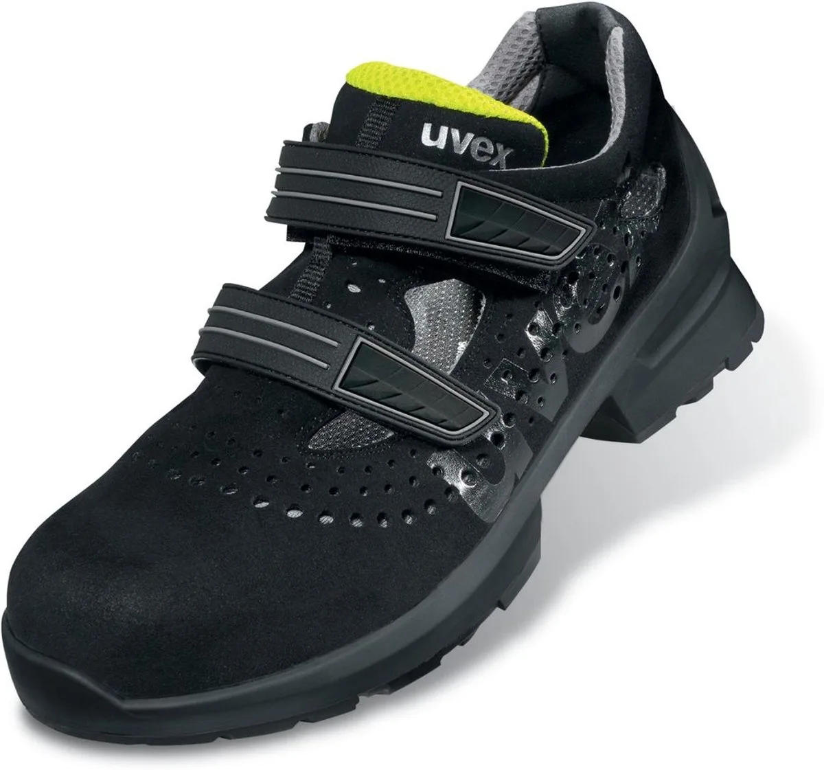 Uvex 1 Veiligheidsit-sandalen S1 SRC 6560 de Uvex, Noir, Jaune – image du produit