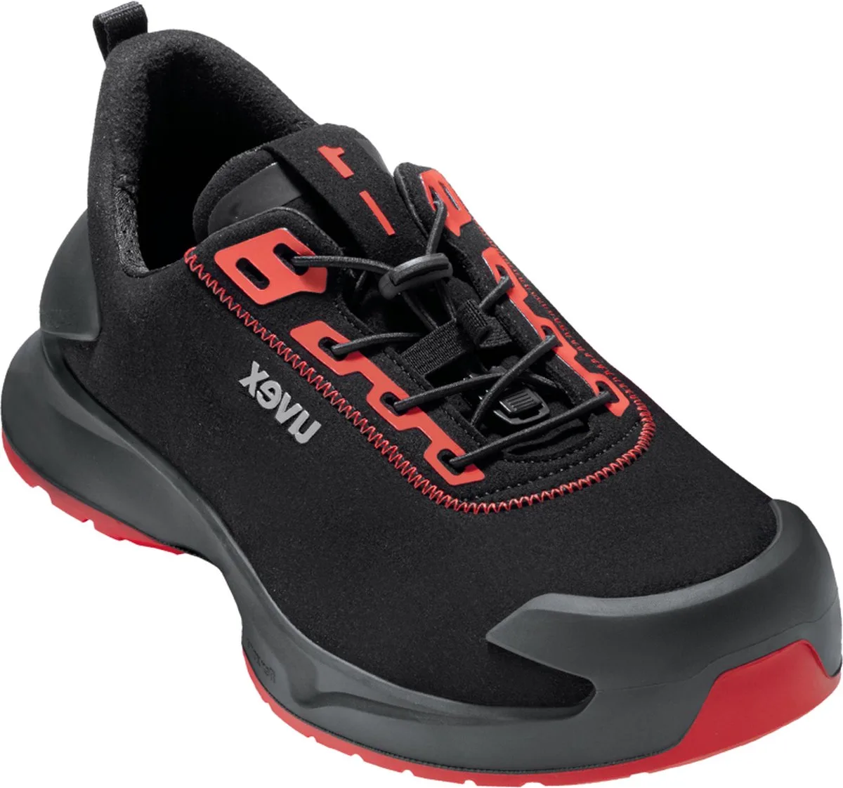 Uvex 1 X-craft S3L 35400 - Zwart/Rood van Uvex, Zwart, Rood, 46 – productafbeelding