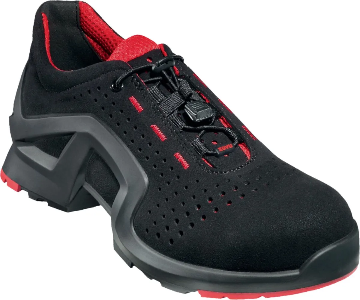 Uvex 1 X-tended Support S1 21408 - Zwart/Rood van Uvex, Zwart, Rood, 47 – productafbeelding