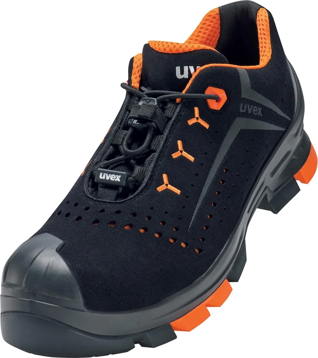 uvex 2 6501244 ESD Sicherheitsschuh S1P Schuhgröße (EU): 44 Schwarz, Orange 1 Paar von Uvex, Schwarz, Orange – Produktbild