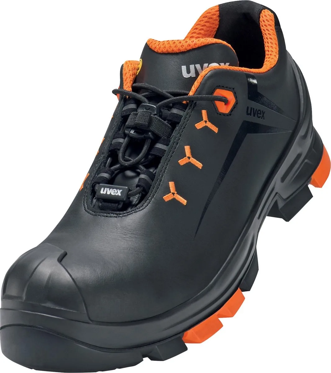 uvex 2 6502245 Veiligheidsschoenen S3 Schoenmaat (EU): 45 Zwart, Oranje 1 paar von Uvex, Schwarz, Orange – Produktbild